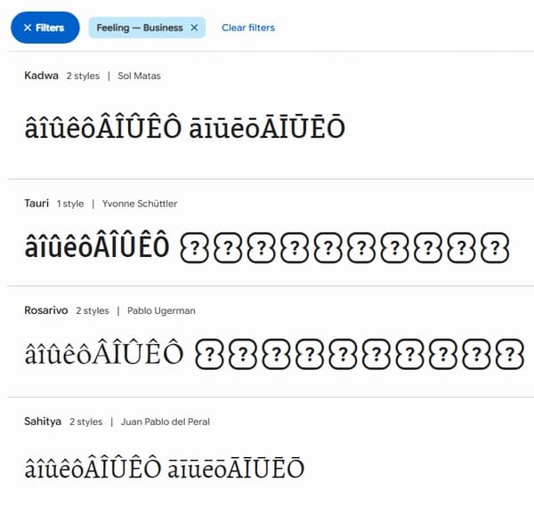 Googleフォントのサンプル